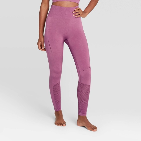Joylab Pants - Women's High-Waisted Seamless Mesh 7/8 Leggings